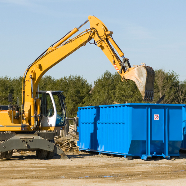 are there any restrictions on where a residential dumpster can be placed in Jerico Springs Missouri